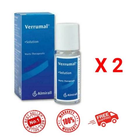 Buy 2 x Ultimate VERRUMAL Solution - Effective Removal Of Warts & Corns ...