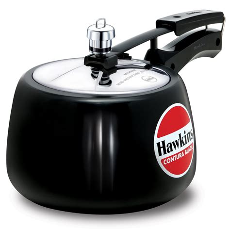 Buy Hawkins 3 Litre Contura Black Pressure Cooker, Hard Anodised Inner ...