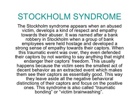 Image result for stockholm syndrome