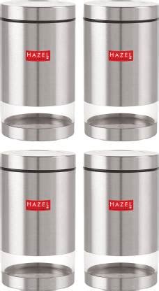 HAZEL Steel Grocery Container - 1300 ml Price in India - Buy HAZEL ...