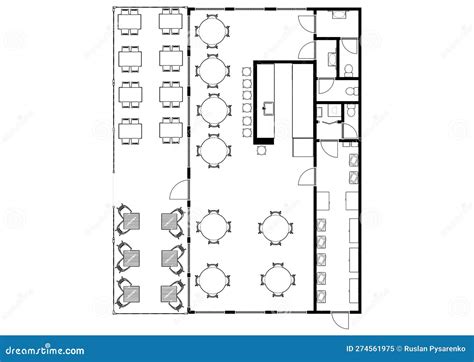 Blueprint Plan Black and White House Floor Plans Floorplan 2D Drawing ...