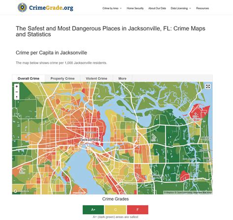 Jacksonville Florida Crime Map Crime In Jacksonville, Florida (FL):