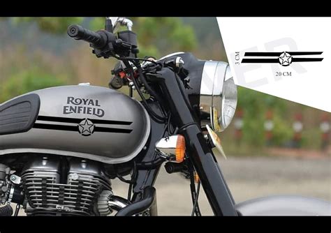 SIGN EVER Star Wings Bike Stickers Compatible for Royal Enfield Classic ...