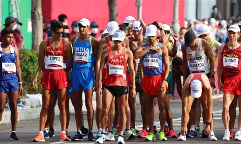 Sandeep Kumar of the Indian army finishes 23rd in Men's 20km race walk ...