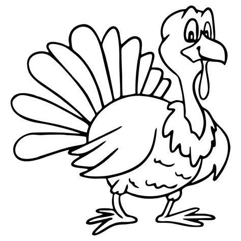 Turkey Coloring Pictures Printable - Creative Printable