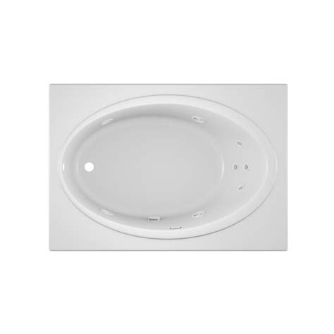 Jacuzzi Celia 42-in W x 60-in L White Acrylic Rectangular Left-Hand ...