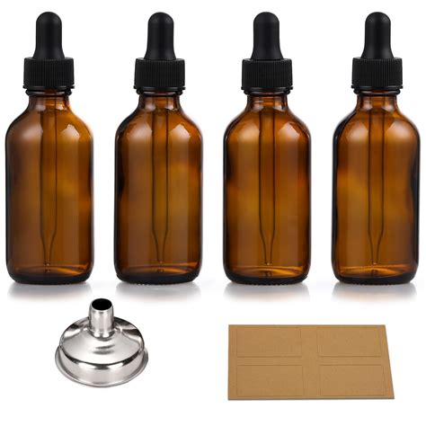 Button Dropper Bottle Amber