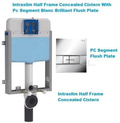 SIAMP Intraslim Half Frame Concealed Cistern With Segment Blanc control ...