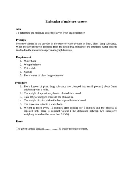 Image result for Moisture Content Sample Problem