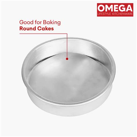 Buy OMEGA Aluminium Round Cake Pan with Removable Base - 20 cm from ...