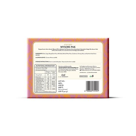 Buy Traditional Mysore Pak Online - Anand Sweets & Savouries