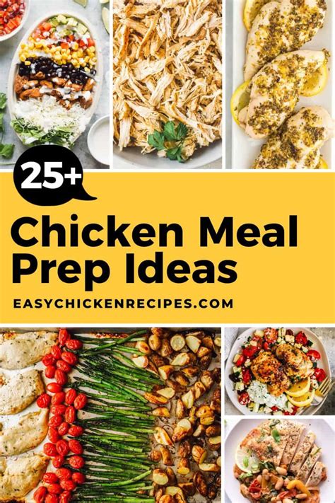 25+ Chicken Meal Prep Ideas That Are Anything But Boring - Easy Chicken ...