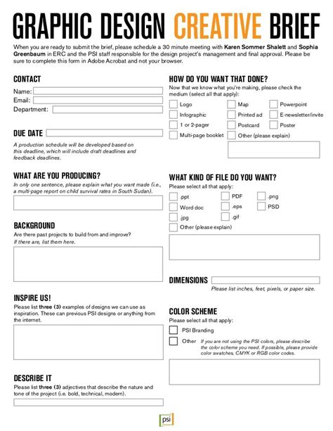 Creative brief template - Artofit