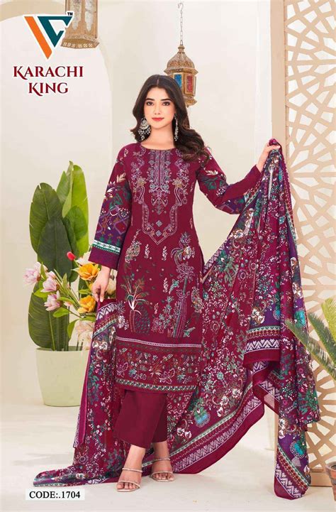 Vandana Creation Karachi King Vol 17 Cotton Dress Material