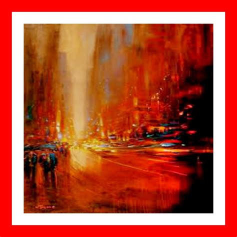 HOMENTCO Modern Art Wall Décor Red Frame Painting:BPMC-30 : Amazon.in ...