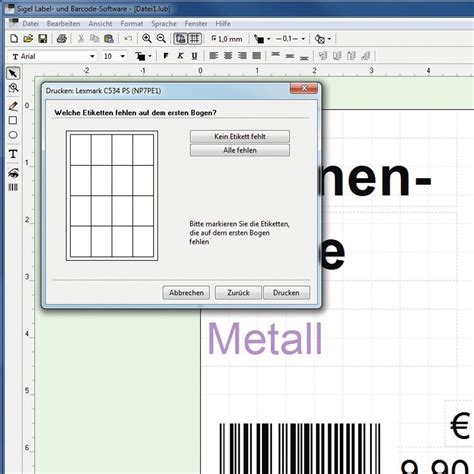 Hanging labels for price and goods tagging, white, 1,470 piece | SIGEL