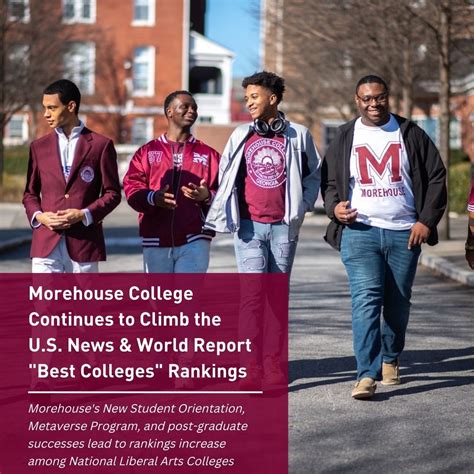 Morehouse College Continues to Climb the U.S. News & World Report ...