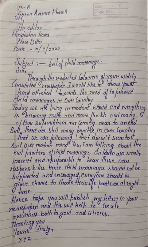 Write a letter to the editor of the newspaper about one of the social ...