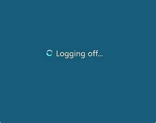 Image result for Windows 7 Logging Off-Screen