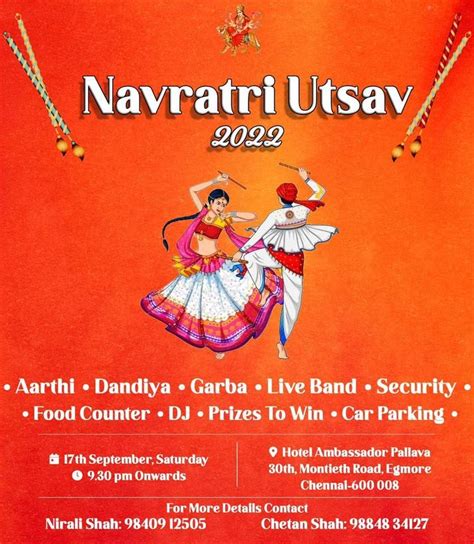 NAVARTRI UTSAV, Ambassador Pallava, Chennai, September 17 2022 ...