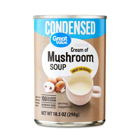 Great Value Cream of Mushroom Condensed Soup, 10.5 oz Can - Walmart.com