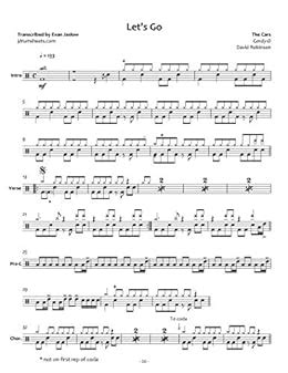 Buy Cars, The - Let's Go: Drum Sheet Music (JDS: The Cars Collection ...