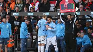 Man City dealt Erling Haaland blow as star striker goes off injured in ...