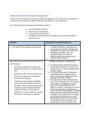 Image result for Signature Assignment Examples