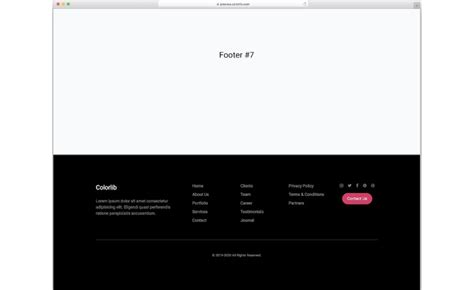 React Bootstrap Footer Component 的图像结果