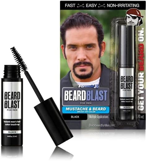 BEARDBLAST Blackbeard for Men - Black Brush-On Hair Touchup Color Stick ...