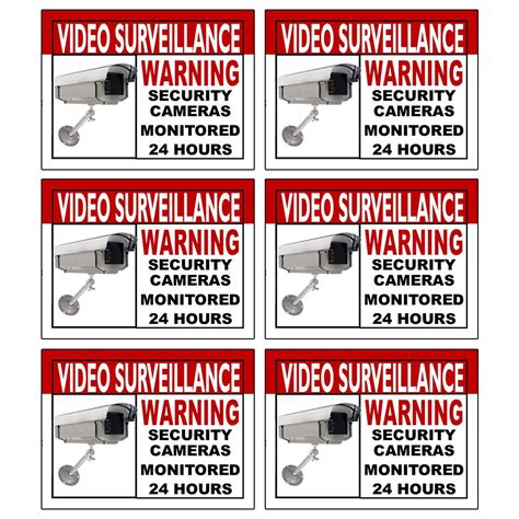 Business Basics Best Quality Home Security Sign and Business Camera ...