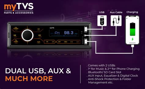 myTVS MP-T1 Touch Screen Single Din Car Stereo Media MP3 Music Player ...