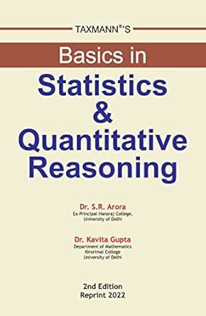 Buy Taxmann's Basics in Statistics & Quantitative Reasoning ...