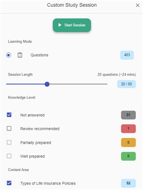 Life Insurance Study Session 的图像结果