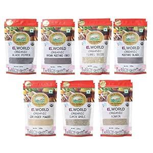 ELWORLD AGRO & ORGANIC FOOD PRODUCTS Combo Pack, 100G (Combo of 7 ...