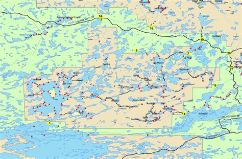 Boundary Waters Canoe Area Map at James Nesbit blog
