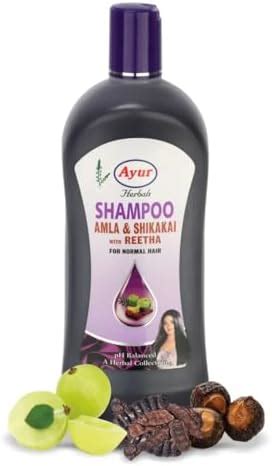Buy Ayur herbal Amla Shikakai Shampoo for all hair type (1000ml) Online ...