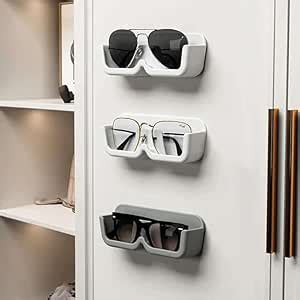 SR 2 Piece Wall Mounted Specs Holder/Sunglasses Display Case with ...