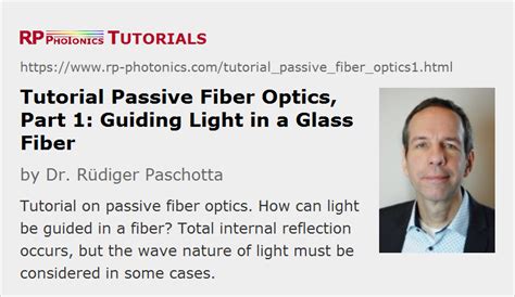Fibre Optics Tutorial 的图像结果