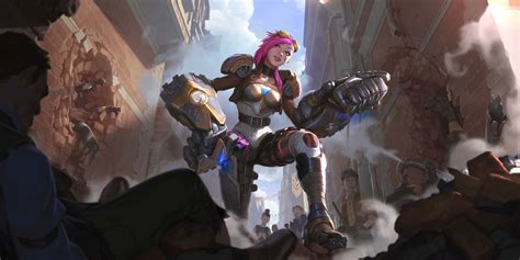 Vi joins the Piltover and Zaun champion roster in Legends of Runeterra ...