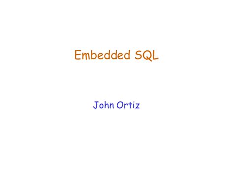 Image result for Embedded SQL with Java