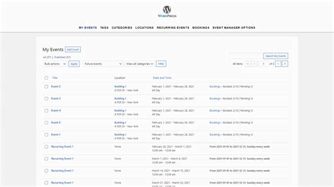 Image result for Events Manager Plugin Tutorial