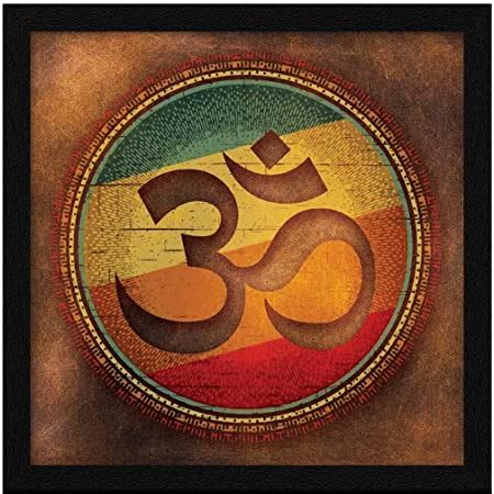 ArtX Paper OM Namah Shivaya Blue Wall Art Painting, Multicolor ...