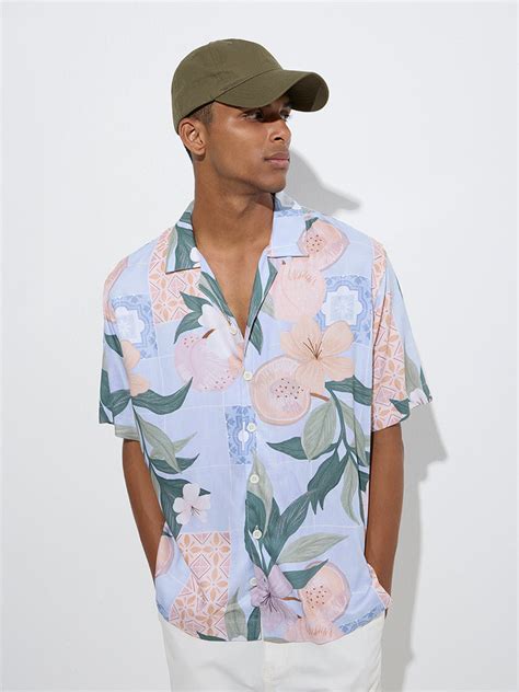 Buy Nuon Multicolour Floral Pattern Relaxed-Fit Shirt from Westside