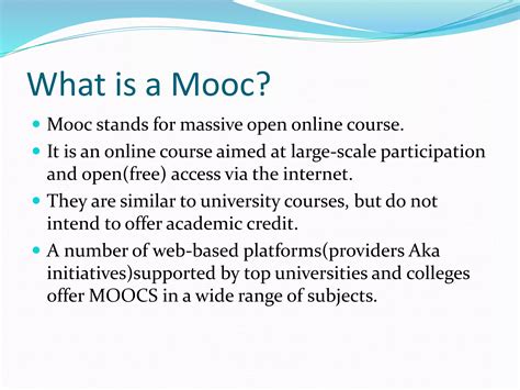 Mooc presentation | PPTX