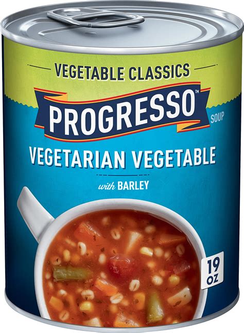 Amazon.com : Progresso Vegetable Classics Soup, Vegetable Barley, 19 oz ...