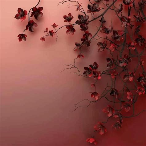 Red vines wallpaper on red background | Premium Photo