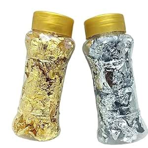 UKIYO international® - Gold and Silver Foil Flakes for Resin Art Candle ...