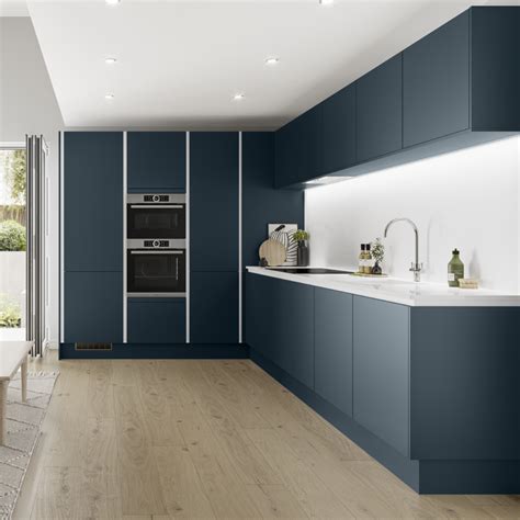 Image result for Howdens Blue Kitchen Units