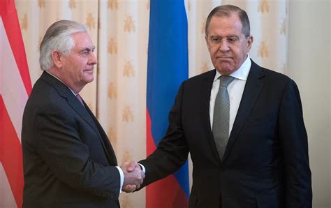 俄外长拉夫罗夫表示，与美国务卿蒂勒森的会谈坦率而内容详尽 - 2017年4月13日, 俄罗斯卫星通讯社
